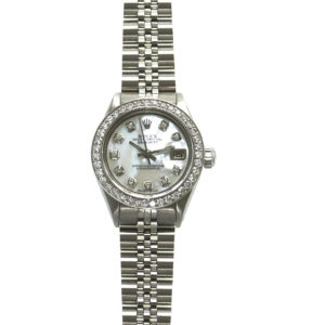 Ladies Rolex Datejust 6917. Custom Diamond Dial and Bezel.