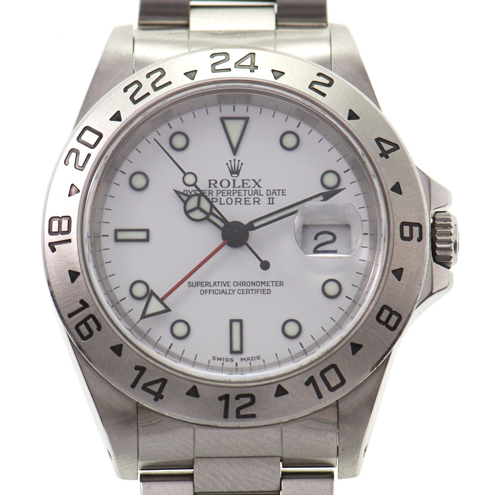 Rolex Explorer II 40mm Polar White Dial 16570 Original Boxes 1999