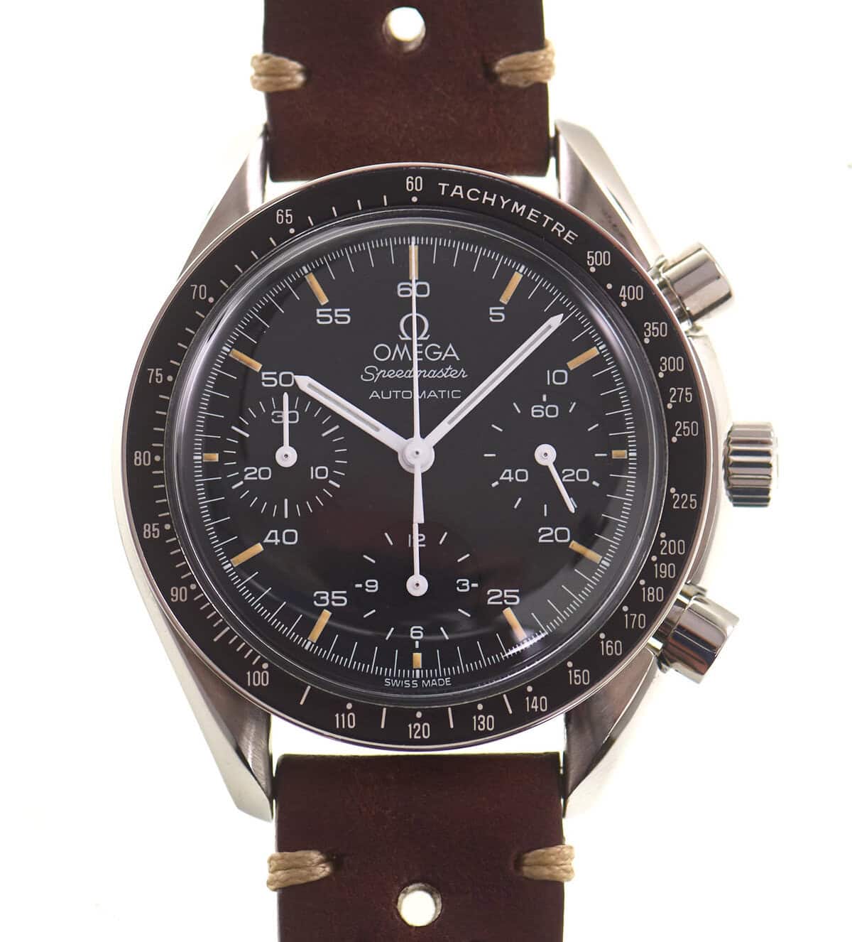 Omega Speedmaster Reduced 3510.50 on brown perforated leather rally strap